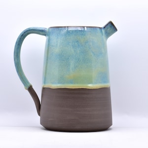 Large Jug, Barware Pitcher, Handmade Ceramic Pottery, Cocktails, Pimms, Sangria, Grey Clay, Summer Night Sky Glaze image 8