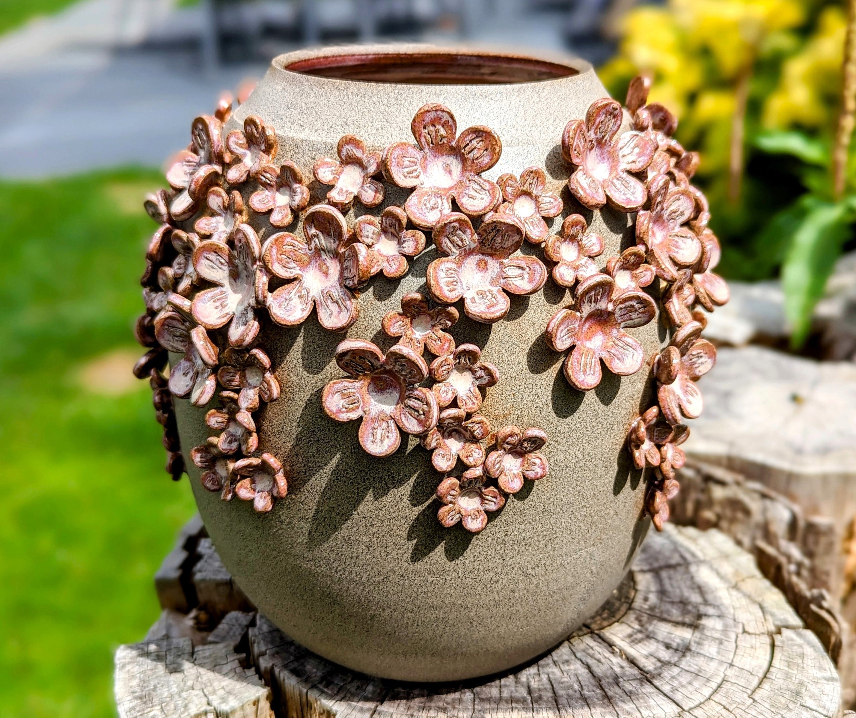Clay Flower Vase Decoration