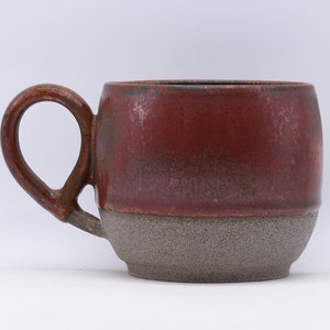 Coffee Mug, Tea Cup, Handmade Ceramic Pottery , Flecked Clay, Part Glazed In Various Colours image 8