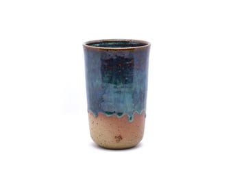 Handmade Ceramic Travel Mug, Reusable Travel Cup with Silicone Lid. Choose your colour
