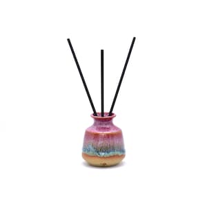 Reed Scent Diffuser, Aromatherapy Air Freshener, Handmade Ceramic Pottery, Flecked Clay, Choose Your Colour *