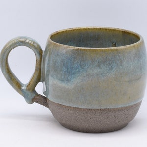 Coffee Mug, Tea Cup, Handmade Ceramic Pottery , Flecked Clay, Part Glazed In Various Colours image 10