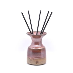 Reed Scent Diffuser, Aromatherapy Air Freshener, Handmade Ceramic Pottery, Grey Clays, Choose Your Colour *