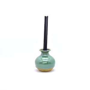Geurverspreider van riet, aromatherapie luchtverfrisser, handgemaakt keramisch aardewerk, kleivlekjes, kies je kleur *
