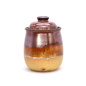 Handmade Ceramic Kimchi Pot with Water Seal - Fermenting Crock. Choose your colour