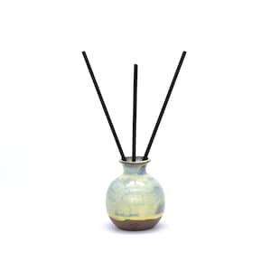 Reed Scent Diffuser, Aromatherapy Air Freshener, Handmade Ceramic Pottery, Black Clays, Choose Your Colour *