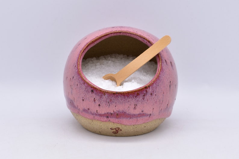 Salt Pig, Cellar, Handmade Ceramic Pottery, Flecked Clay, Select Your Colour, In Stock For Fast Delivery, Pot, Jar image 1