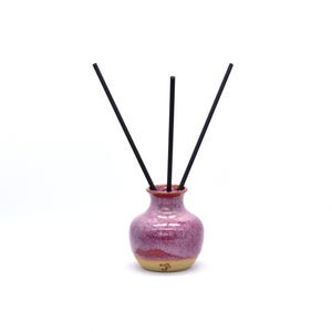 Reed Scent Diffuser, Aromatherapy Air Freshener, Handmade Ceramic Pottery, Flecked Clay, Choose Your Colour *