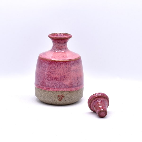 Perfume Bottle, For Perfume Refills, Handmade Ceramic Pottery, Grey Clay, Choose Your Colour