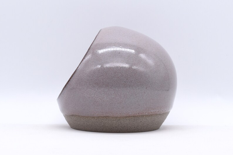 Salt Pig, Cellar, Handmade Ceramic Pottery, Grey Clay, Fossil Gloss Glaze image 6