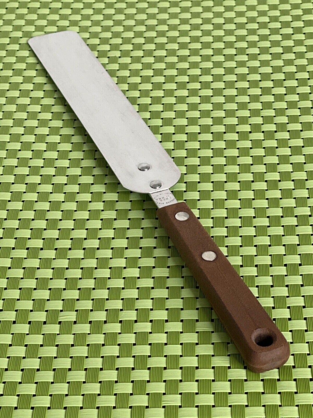 Ekco Eterna Stainless Icing Spreader Brown Handle USA Flatware B56WU Etsy