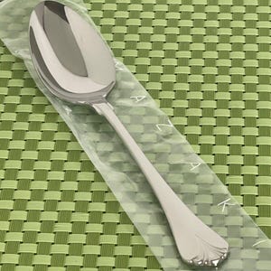 Yamazaki CARA Stainless Place/Oval Soup Spoon Glossy Japan Flatware - 7 1/2”
