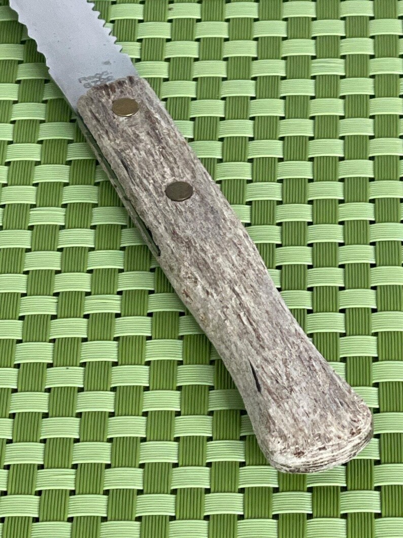 Vintage Durex Stainless Solingen Germany Serrated Bread Knife Wood Handle 7 5/8" image 8