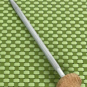 Chicago Cutlery Honing Steel 8" Sharpening Rod Wood Handle Taiwan - 12 1/2" image 2