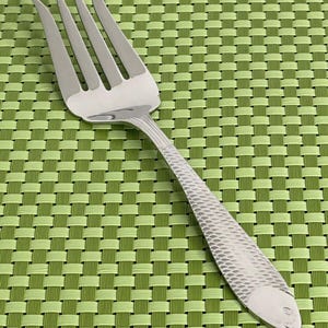 Gorham Fish Out of Water Stainless Cold Meat Serving Fork 18/10 Glossy Flatware