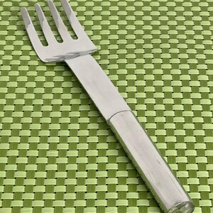 Retroneu CYLINDER Stainless Salad Serving Fork Glossy 18/8 Korea Flatware