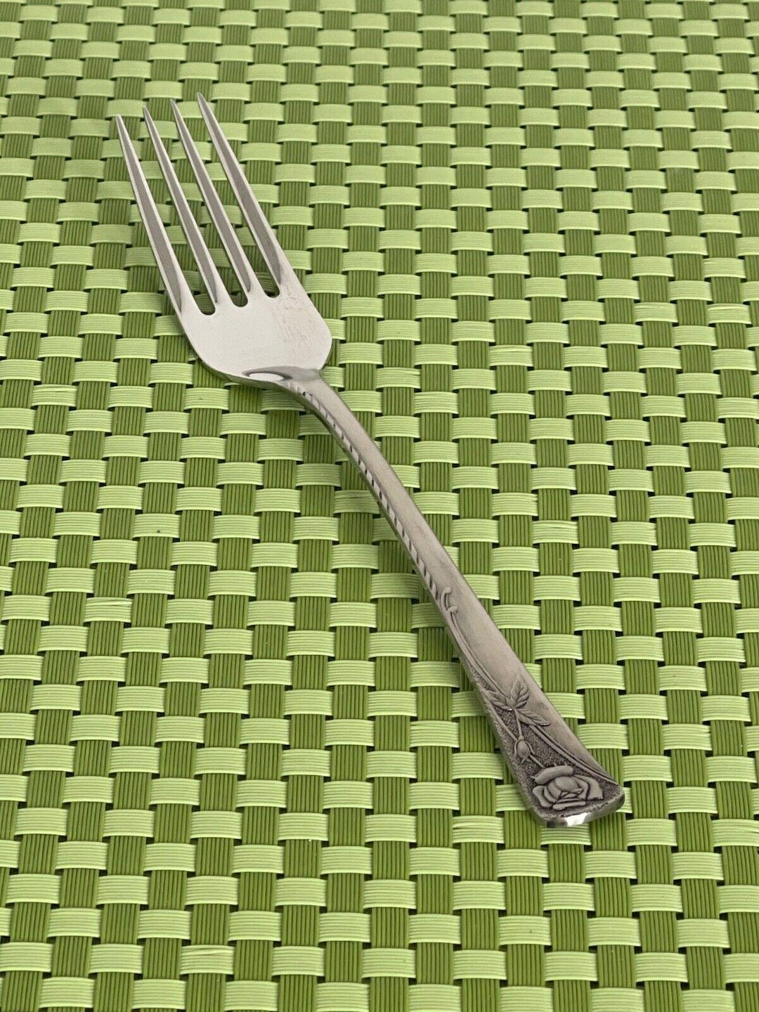 Noritake ROSETTA Stainless Dinner Fork Satin Rose 18-8 Japan NTK