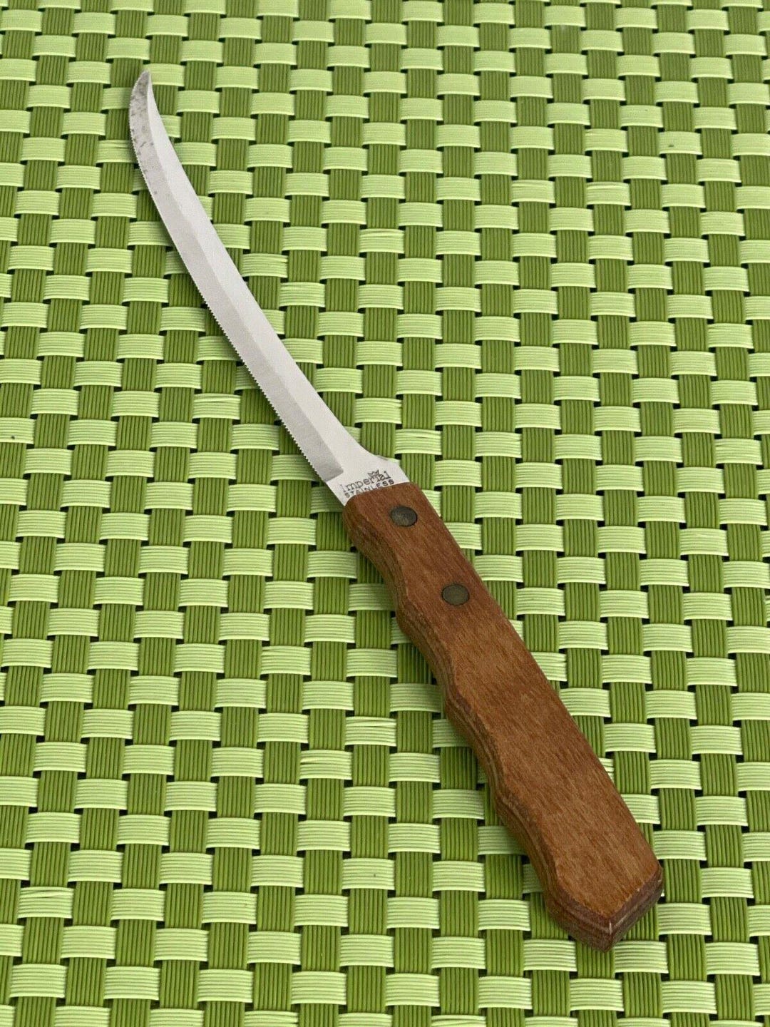 Imperial Stainless Grapefruit Knife Wood Handle Tomato Slicer USA ...