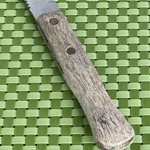 Vintage Durex Stainless Solingen Germany Serrated Bread Knife Wood Handle 7 5/8" image 4
