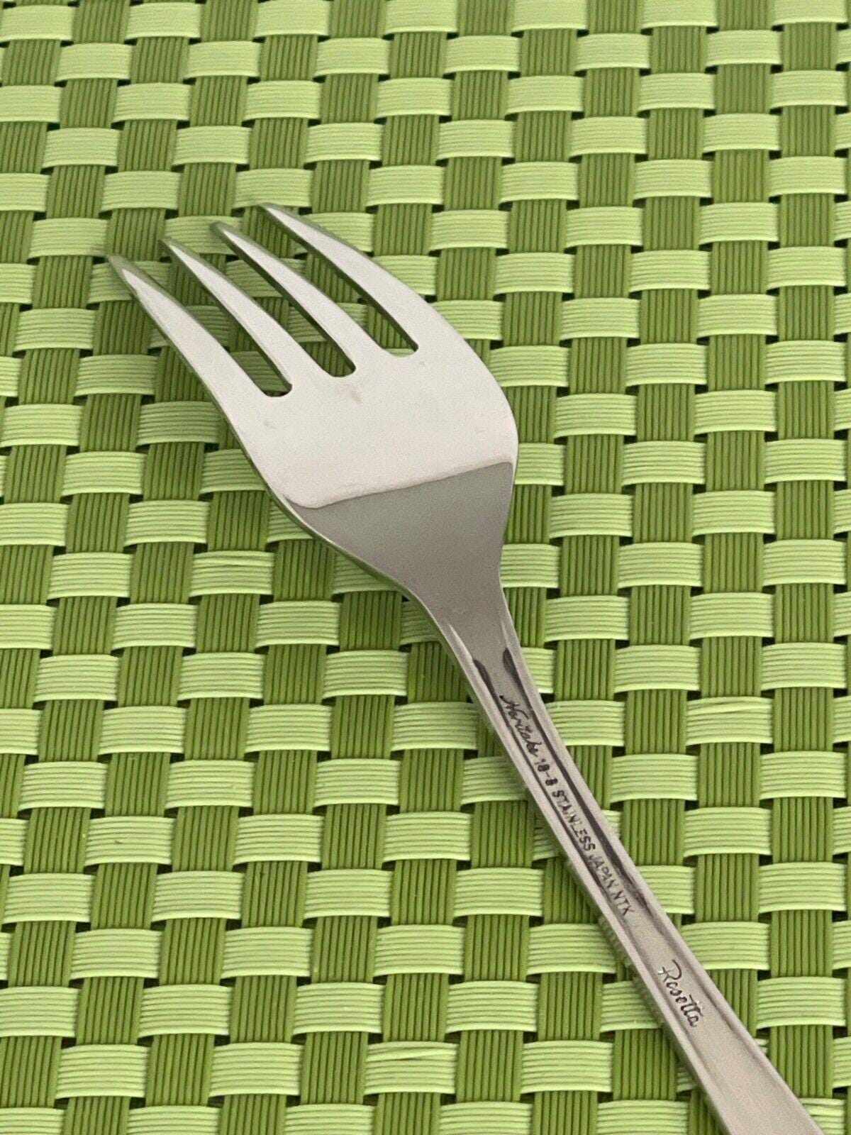 Noritake ROSETTA Stainless Dinner Fork Satin Rose 18-8 Japan NTK