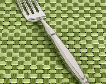 Oneida ACT I Glossy Stainless Dinner Fork Heirloom Cube Flatware - 8"