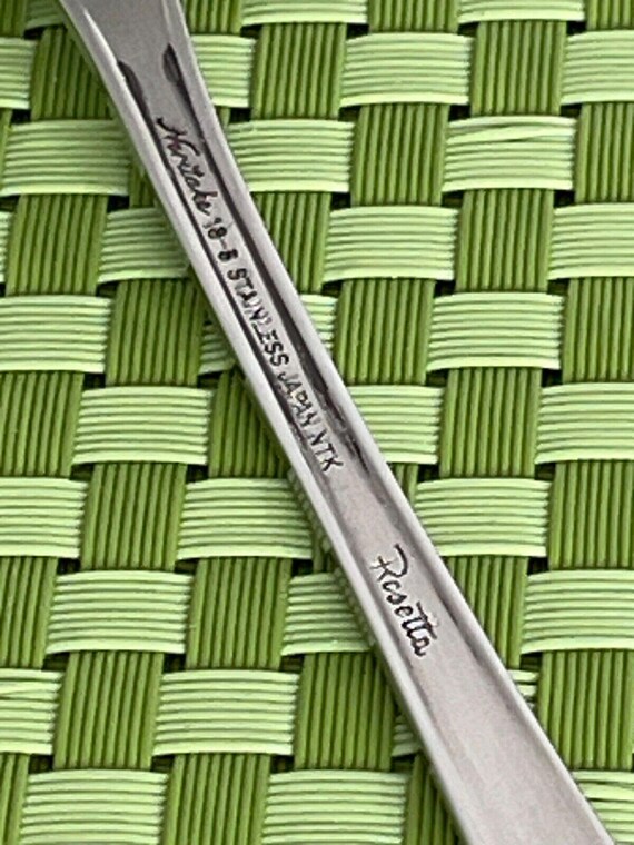 Noritake ROSETTA Stainless Dinner Fork Satin Rose 18-8 Japan NTK
