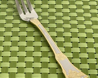 Royal Albert OLD COUNTRY ROSES Stainless Cocktail/Seafood Fork Gold Flatware