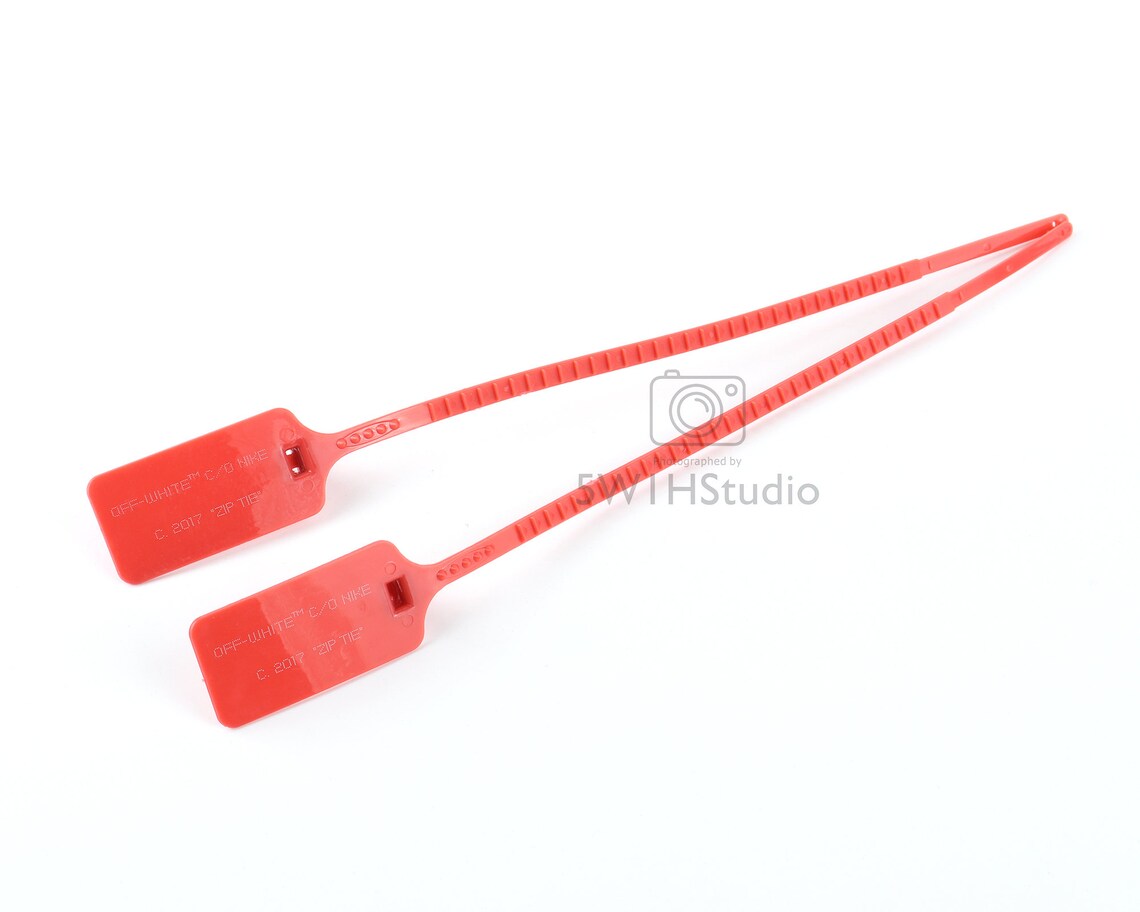 Red 2017 Zip Tie Tagcable Tie With Text 2017 Additional Zip Etsy