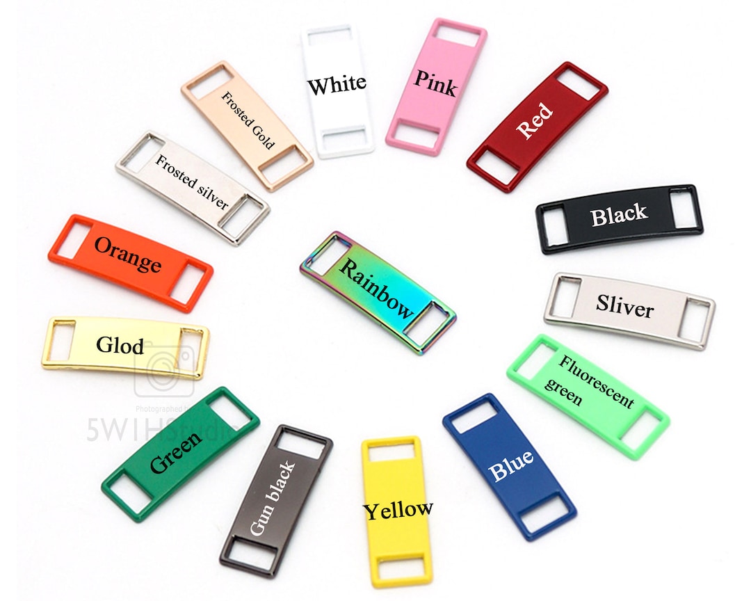 Custom Shoelaces Tags,personalized Name Shoe Buckles,blank Metal