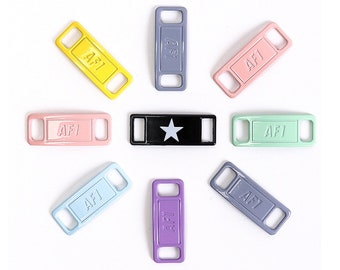 AF1 Schnürsenkel Tags, Pastell Bunte Schnürsenkel Schnalle, 29MM Metall Schnürsenkel Charme, Air Force Ones Ersatz Schnürsenkel Schlösser für DIY Schuhzubehör