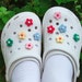 Set of 10pcs Shoe Charms ,Daisy Flowers Cartoon Shoe Charms,Garden Shoe Decoration Accessories For Crocs
