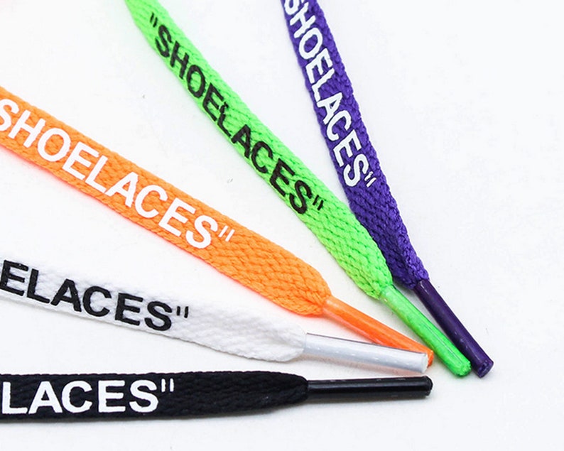 Flat SHOELACES Shoelaces120cm Off White Etsy