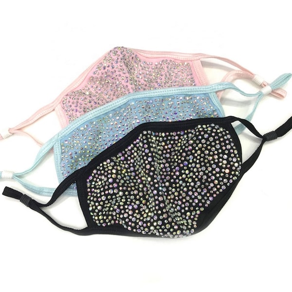 Crystal Face Mask With Filter Etsy