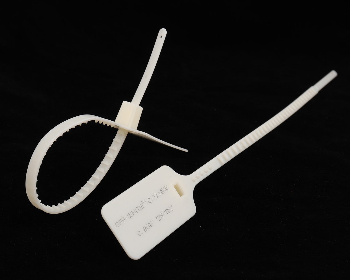 2017 Zip Tie Tagwhite Shoelaces Tag With Text 2017 Plastic Etsy