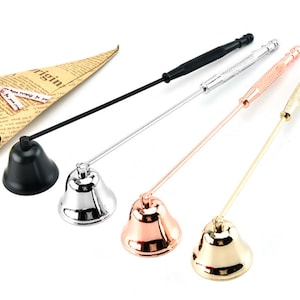 Candle Snuffer,Gold Wick Trimmer,Stainless Steel Candle Flame Snuffer For Candle Accessory Candle Making Supply Tool