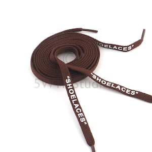 Flat Shoelaces,80CM-180CM Length Replacement Sport Shoe Laces,Printed Text "SHOELACES" Sneaker Laces For Shoe Accessory-28 Colors image 6