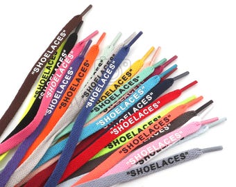 Flache &quot;SHOELACES&quot; Schnürsenkel,120 cm Ersatz Sport Schnürsenkel,Mode Gedruckt Sneaker Schnürsenkel Für Die Ten