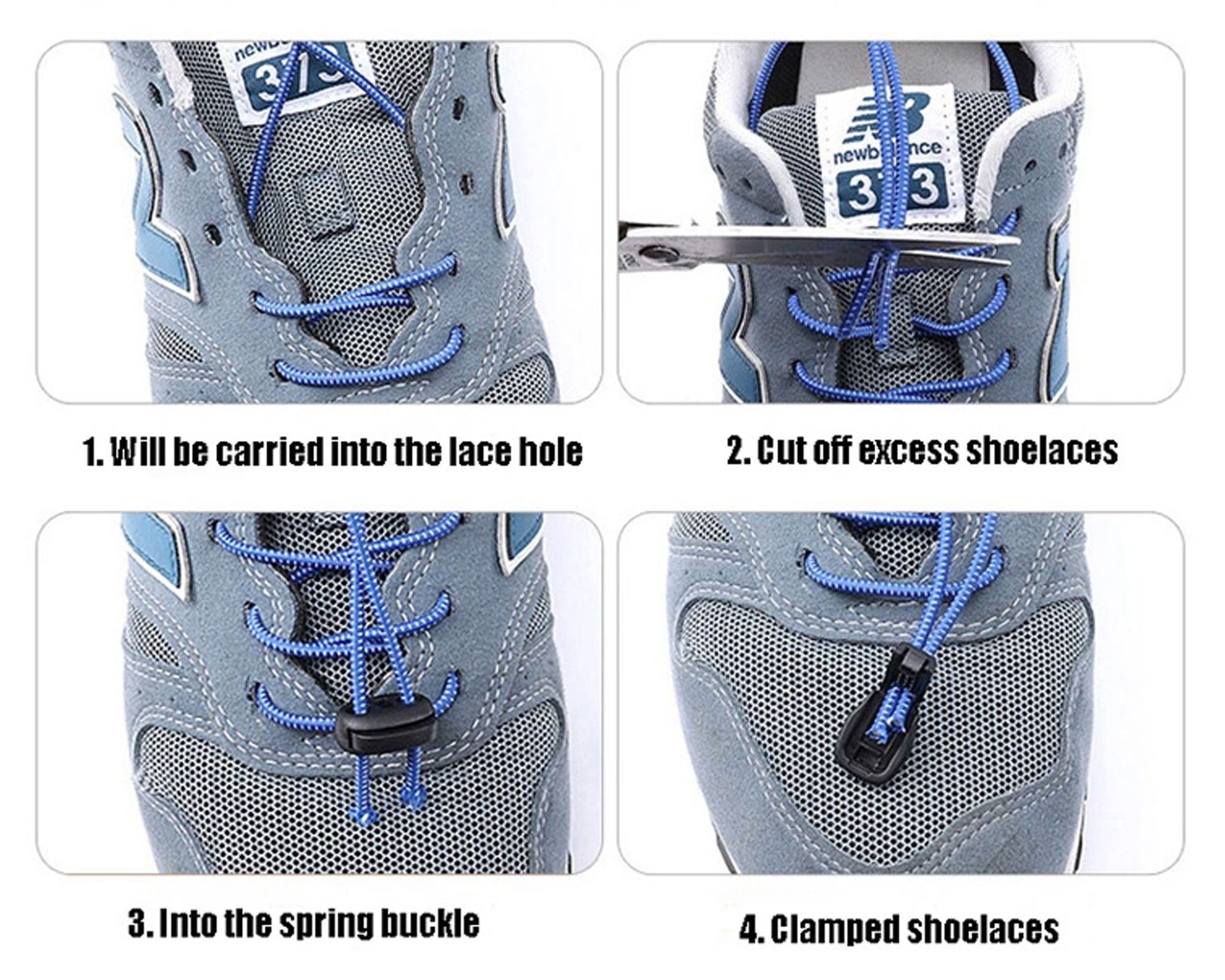 1 Pair Lazy Shoelaces With Plastic Lock,candy Color No Tie Shoelace,1m  Length Stretchable Elastic Shoe Laces for Kids Adults Running Shoes 