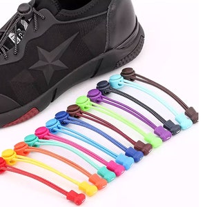 No Tie Shoelaces Elastic Shoelaces Strings Shoe Laces Fast Lacing Lazy Lace Quick Lazy Laces for Adults Kids Elderly, Adult Unisex, Other