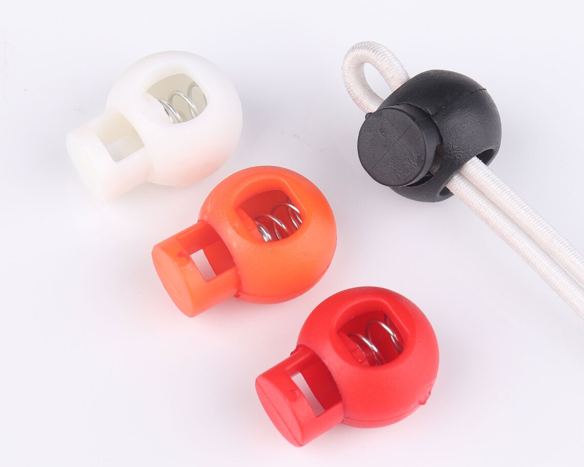 10-50pcs Round Cord Lockassorted Colors Plastic Stopper Cord | Etsy