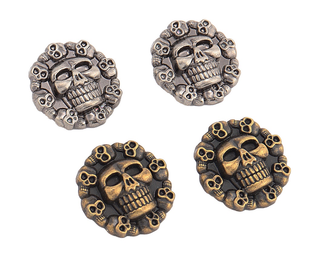 Skull Shoelaces Charms,29mm Antique Silver/antique Brass Shoelace Tags,biker Boots Metal Shoe