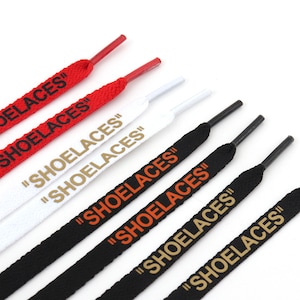 Cordones de zapatos planos &quot;SHOELACES&quot;, cordones de zapatos deportivos de reemplazo, cordones de zapatillas estampados de moda para los diez -47 &quot;/ 55 &quot; / 63 &quot; / 70 &quot;