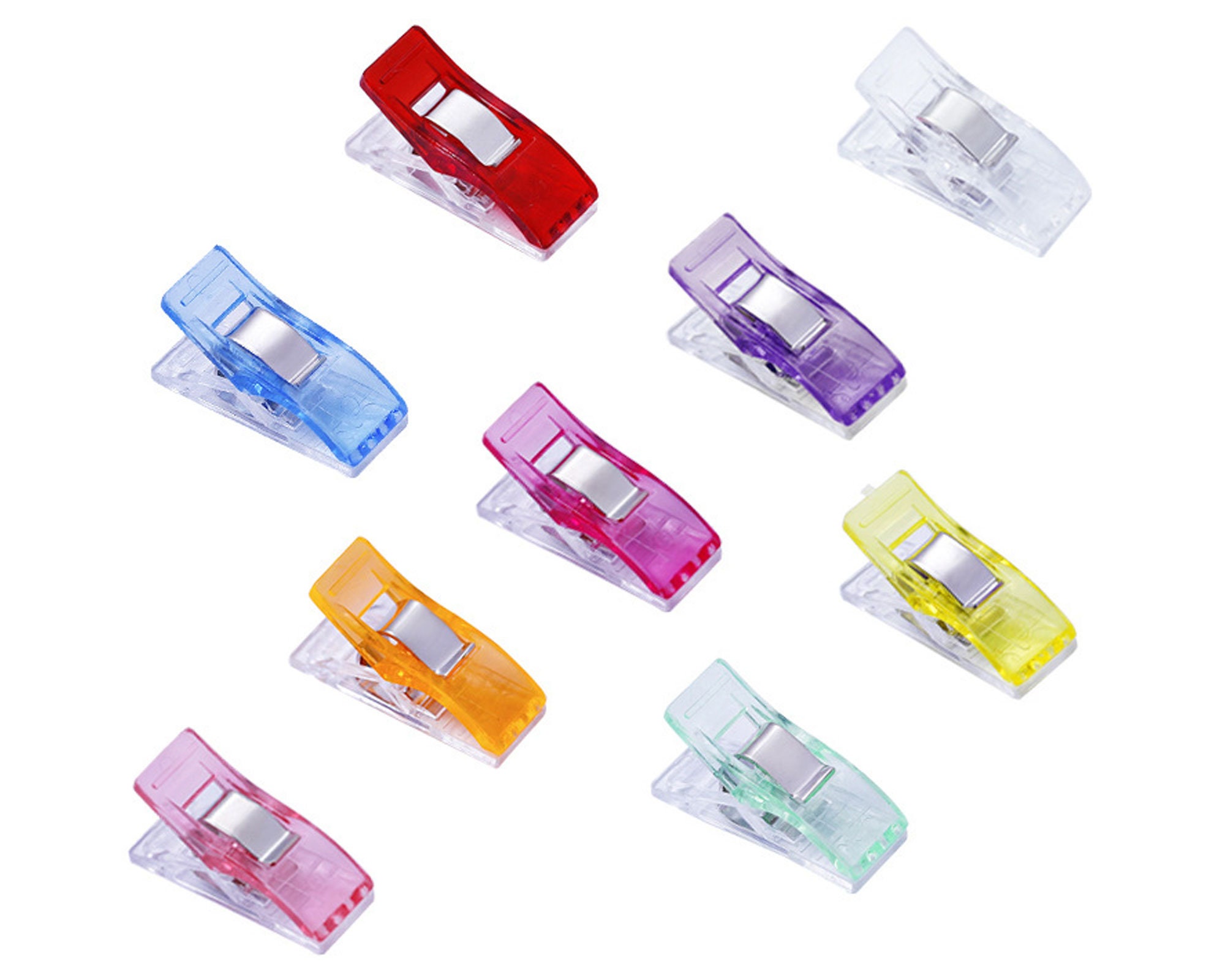 100 Mini Sewing Clip / Quilting Clips /binding Clips / Craft Clips /  Knitting and Crocheting Clips / Plastic Clips SEE COUPON 