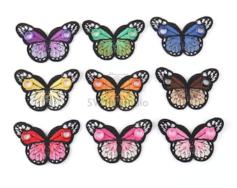 2-4 Pcs Butterfly Skate Lace Charms, 2.5"  Cute Roller Skate Accessory