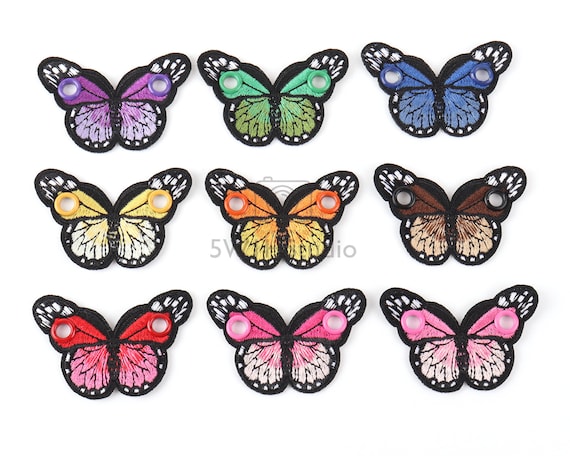 2-4 Pcs Butterfly Skate Lace Charms, 2.5"  Cute Roller Skate Accessory