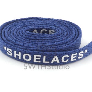 Flat Shoelaces,80CM-180CM Length Replacement Sport Shoe Laces,Printed Text "SHOELACES" Sneaker Laces For Shoe Accessory-28 Colors image 7