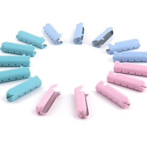 23mm Metal Aglets DIY Shoelaces Repair Shoe Lace Tips Brass Replacement End Blue Pink Color 8 PCS