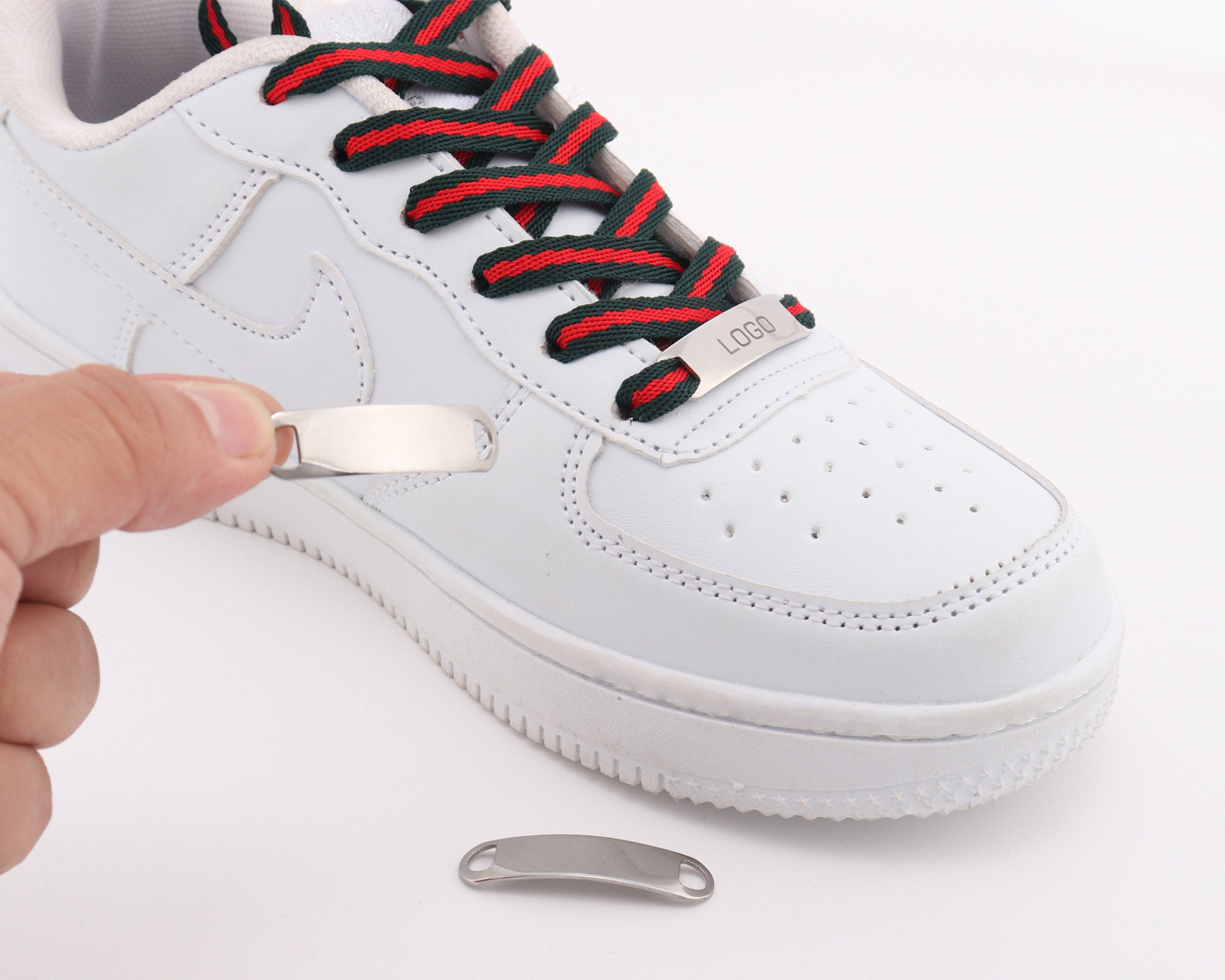 Personalized Metal Shoe Tagscustom Shoelace Bucklesstainless Etsy