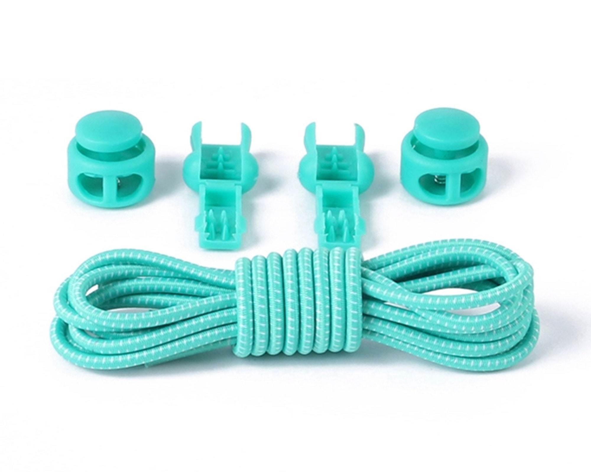 Fashion No Tie Shoelaces Elastic Laces Sneakers Self-Tightening Shoelace  With Lock Kid Adult Quick Lace Without Binding Rubber Strings Green @ Best  Price Online