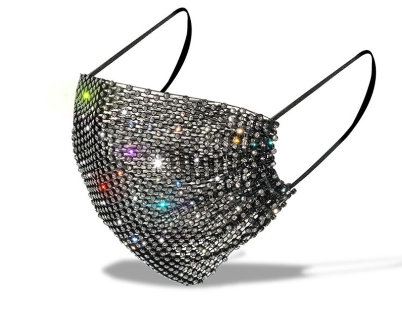 Rhinestone Face MasksAdult Sparkly Face Mask CoverCrystal Etsy